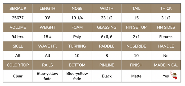 9'6 Mucho Magic 25677