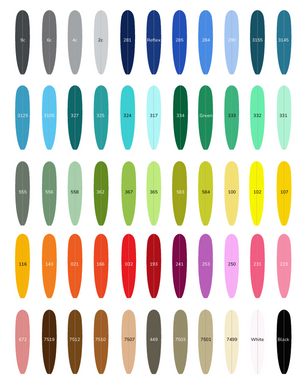 Custom Surfboard Color Swatches at Walden Surfboards in Ventura, CA