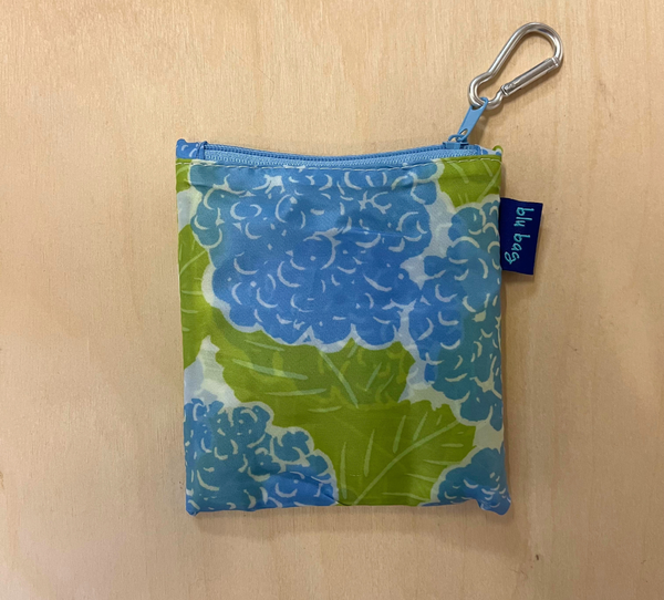 Reusable tote- Blue hydrangea