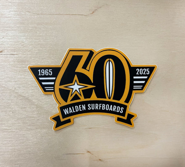 60th anniversary sticker - yellow