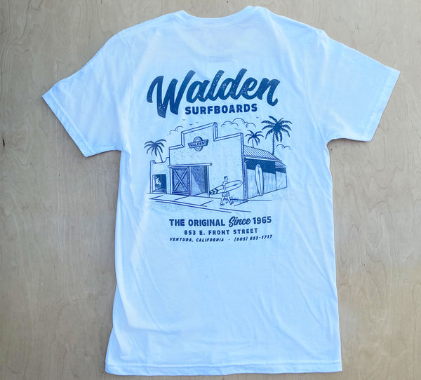 SALE Walden Surf Shop - White w/ blue