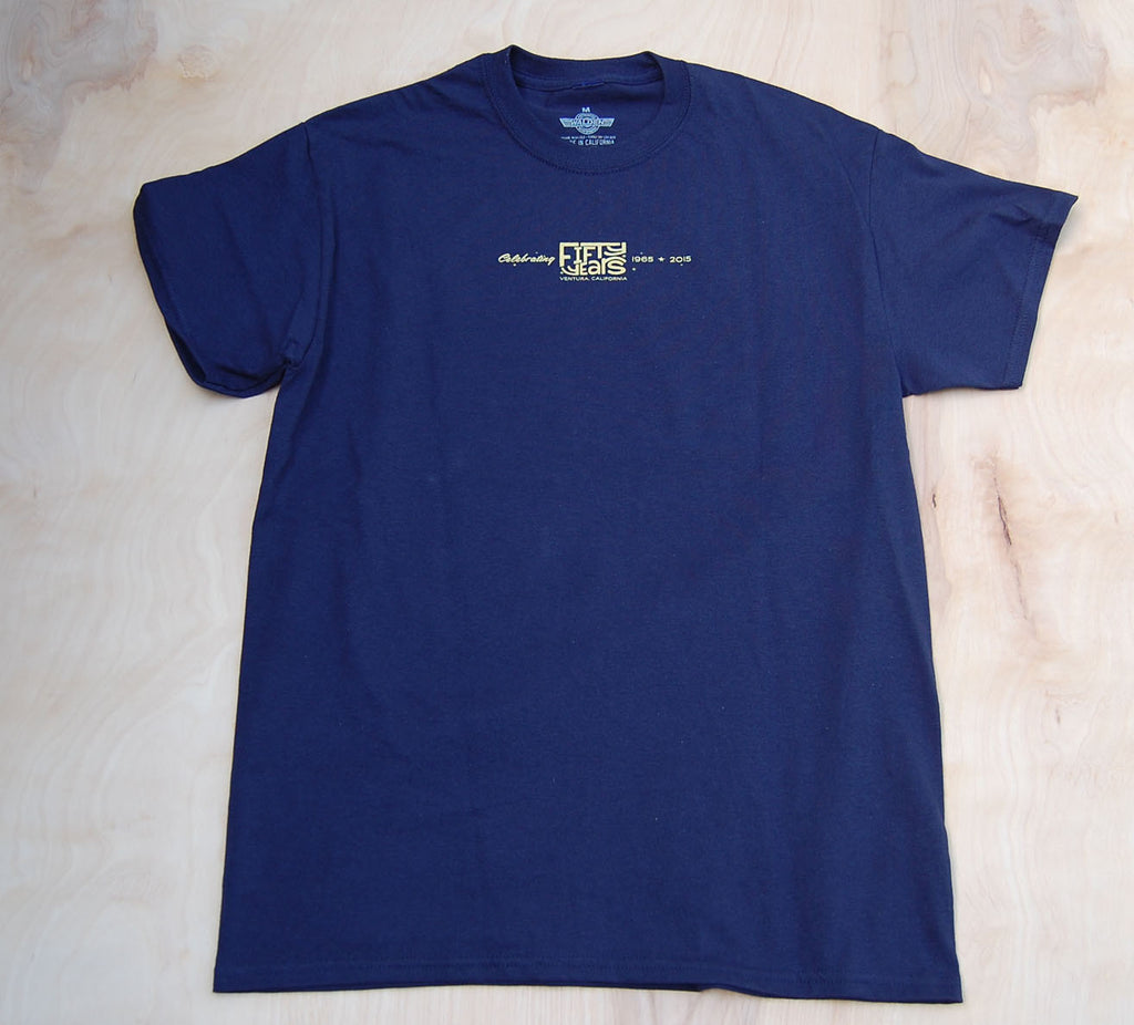 Sale 50th Gold Anniversary t-shirt : Navy