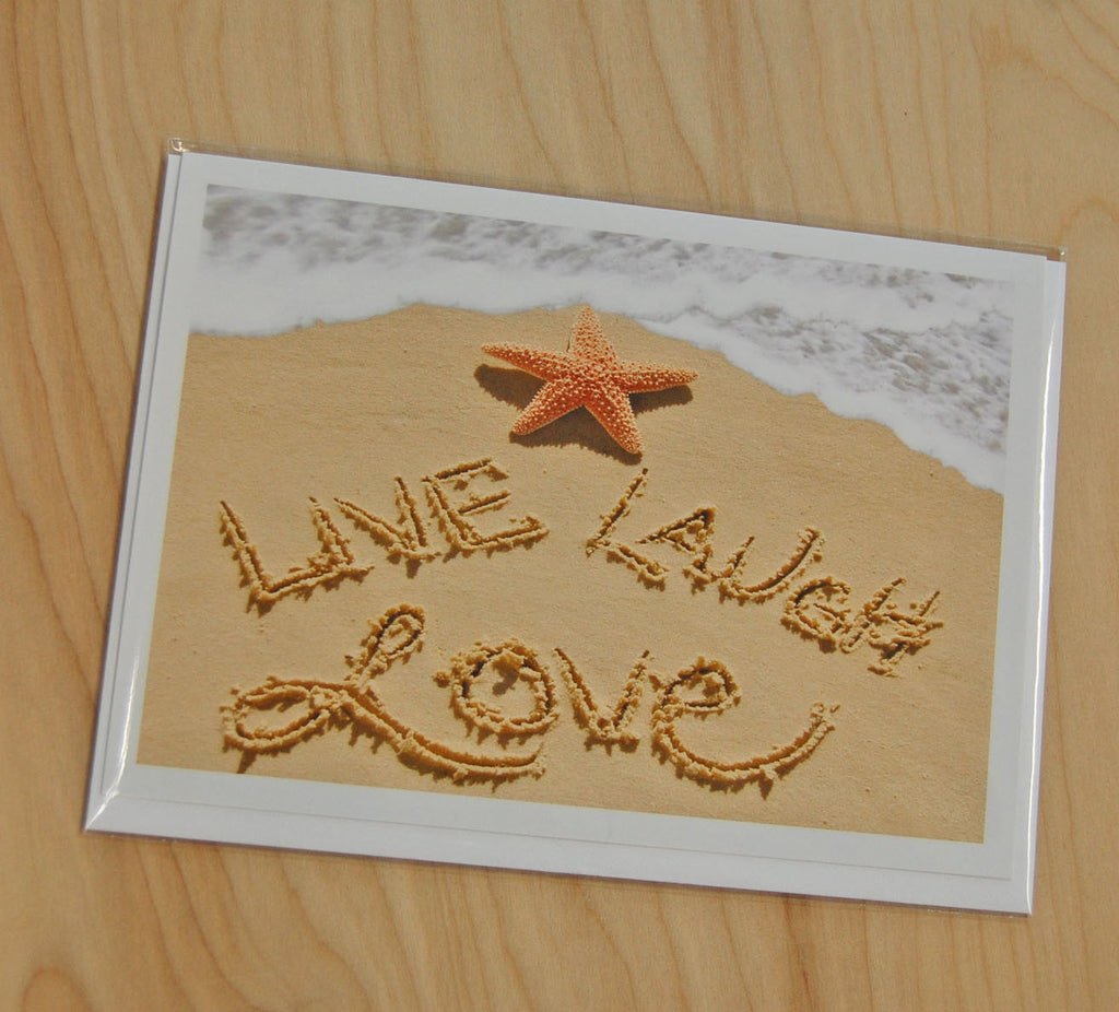 Sand Cards : Live, Love, Laugh