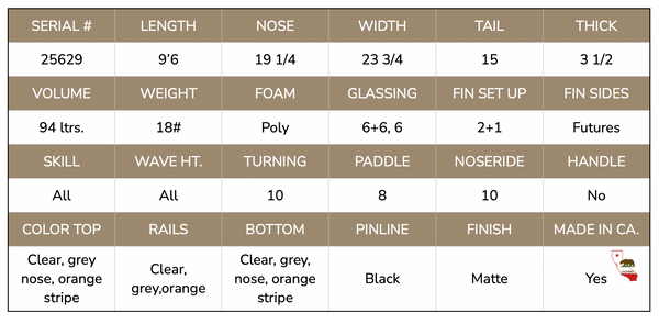 9'6 Mucho Magic 25629