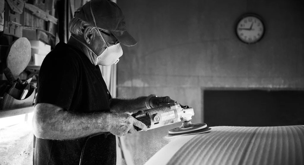 Pushing the Boundaries of Surfboard Design | Steve Walden shaping a Surftech surfboard in Ventura, CA
