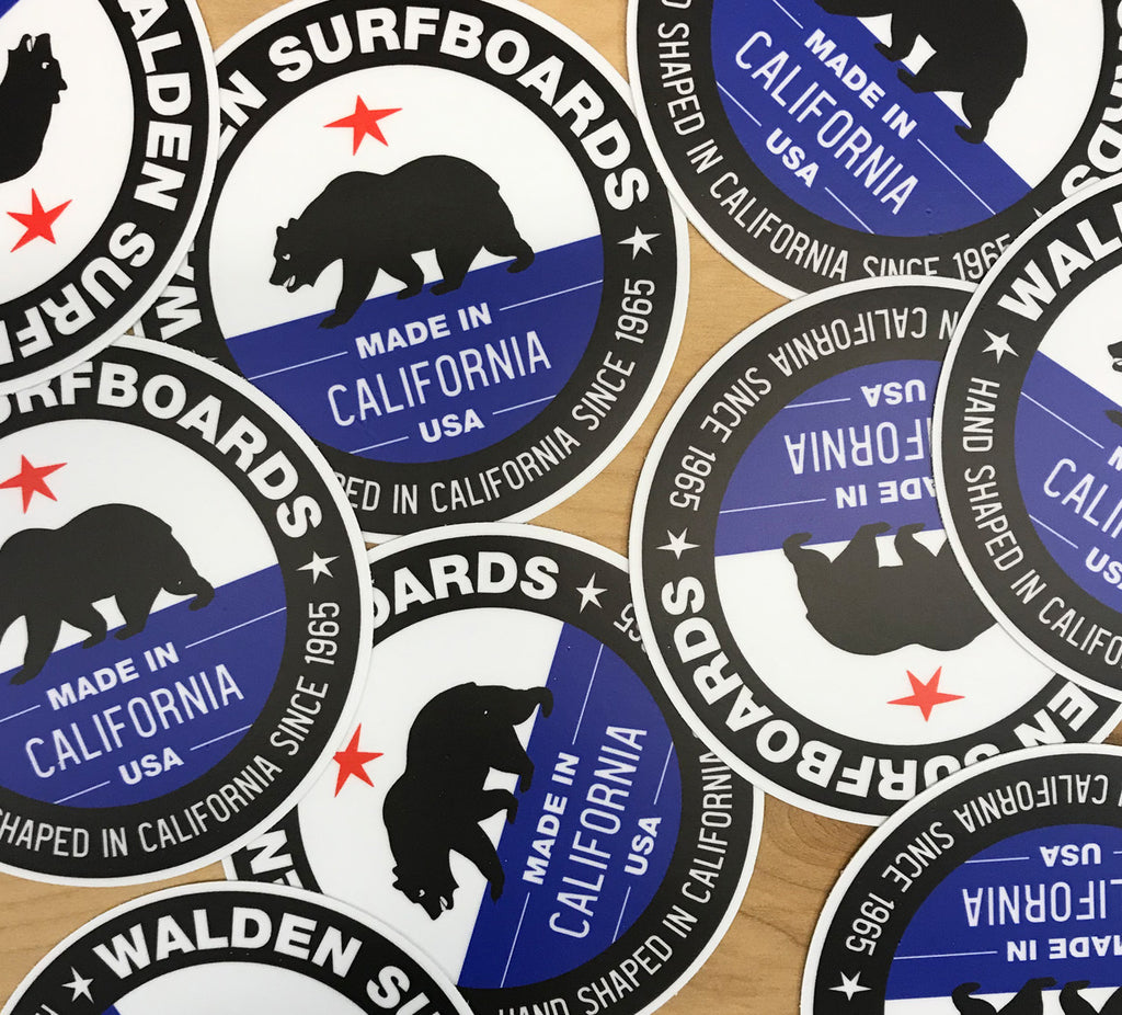 Walden Made in Ca. sticker pack