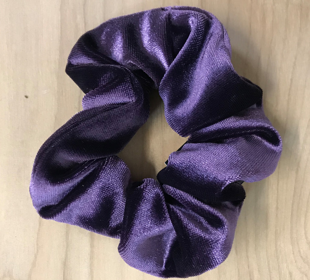 sale velvet scrunchie: purple