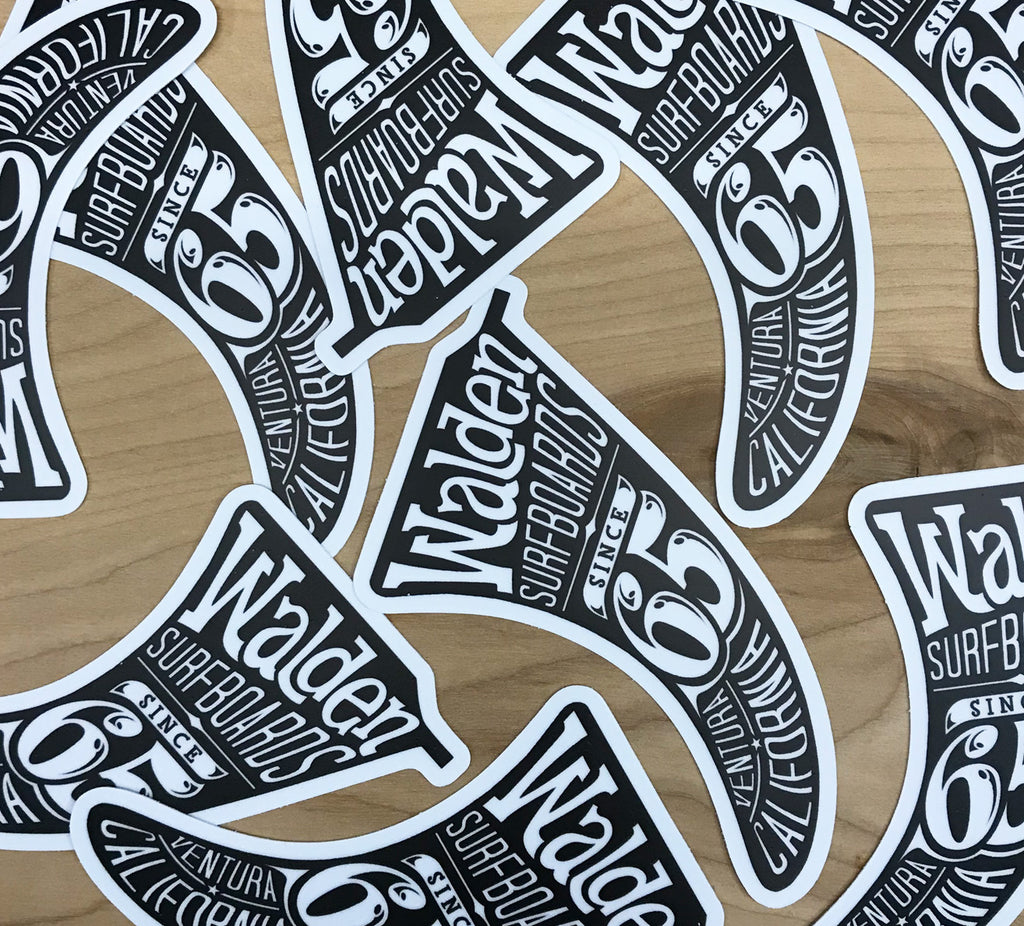 Walden big Fin Sticker pack