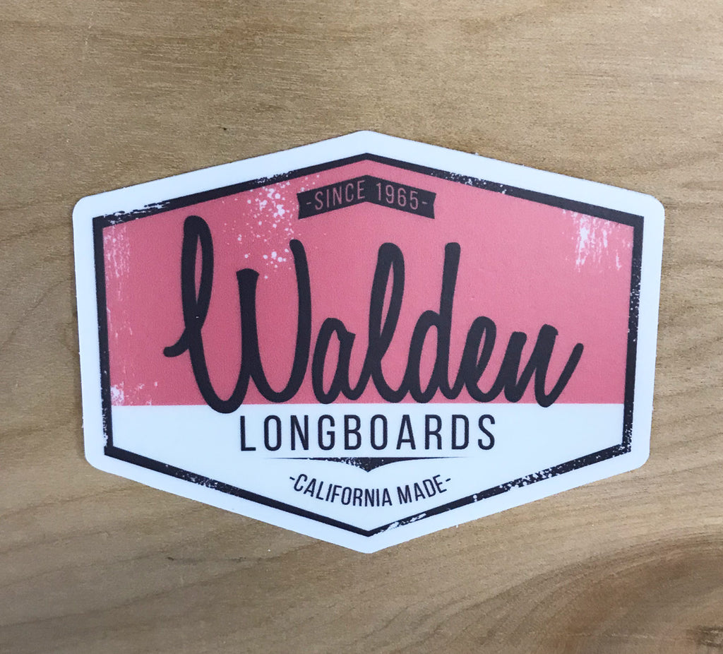 Walden Script Sticker: red