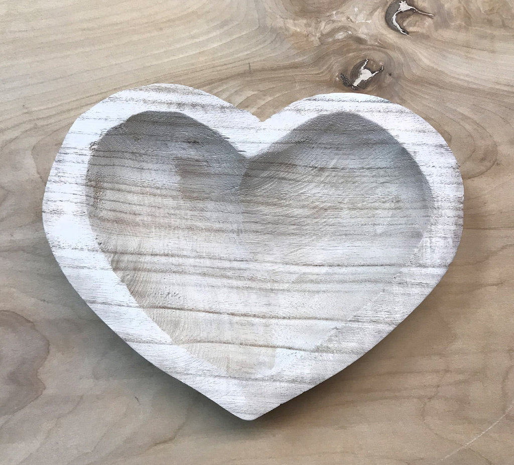 Sale Wood Heart bowl